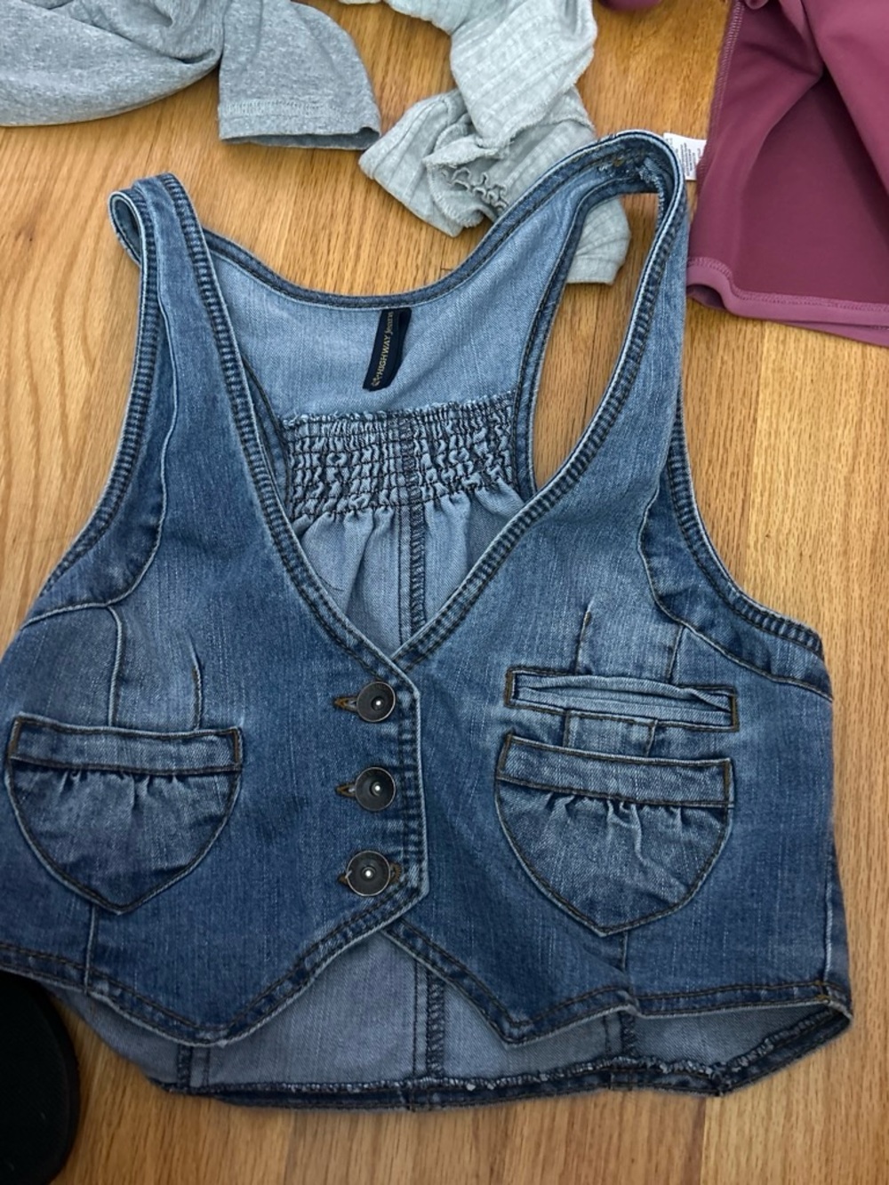 Women’s  Denim Vest Top - Blue